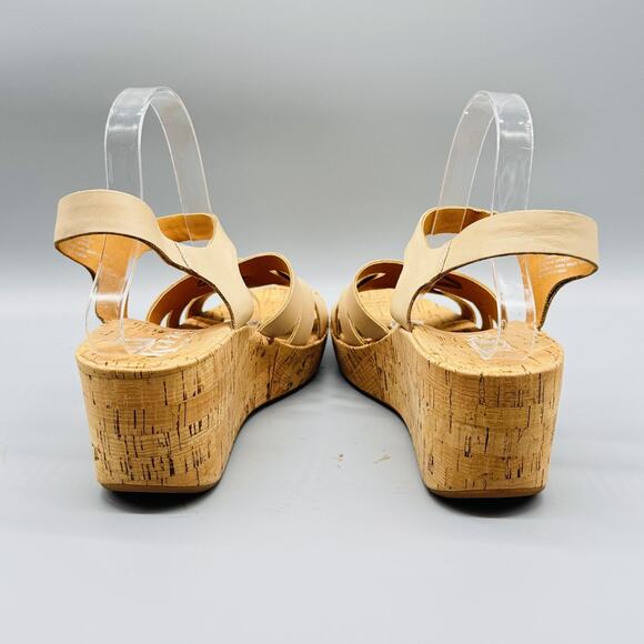 Korks Shoes Womens 10 Leather Cork Wedge Sandals by Kork Ease Platform - Picture 8 of 13
